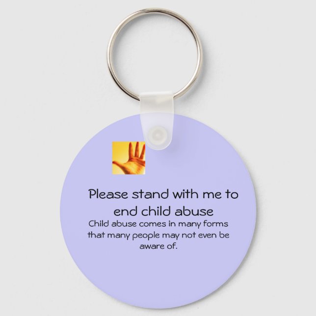 end child abuse key ring (Front)
