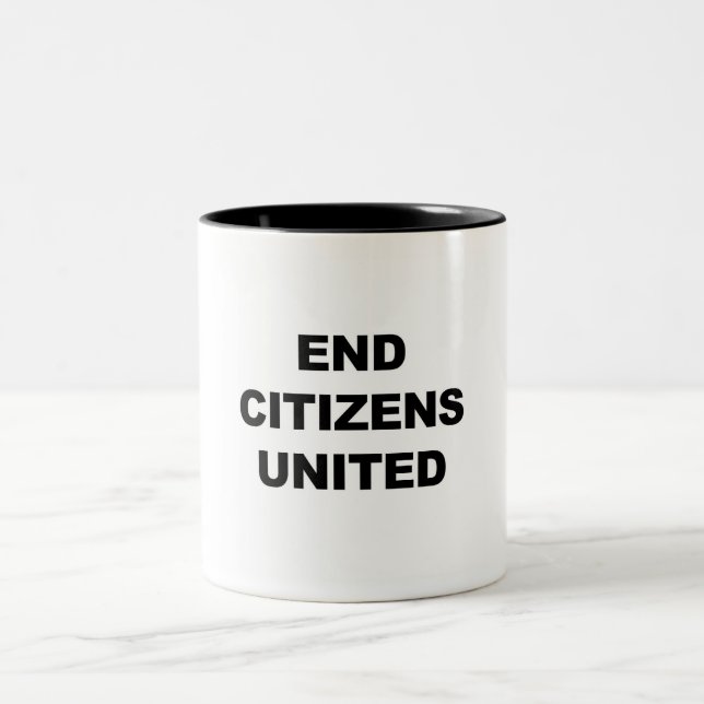 End Citizens United Two-Tone Coffee Mug (Center)