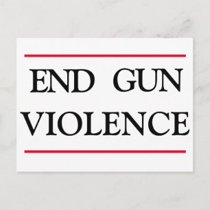 End Gun Violence  Postcard