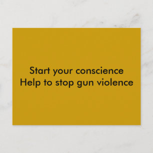 end gun violence postcard