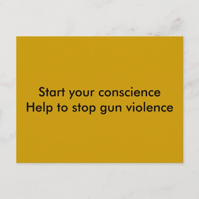 end gun violence postcard (Front)