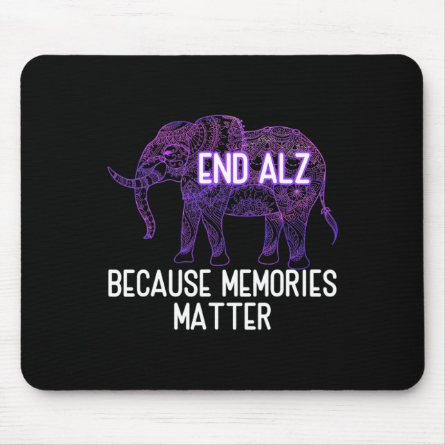 End Heimer Because Memories Problem Elephant Heime Mouse Mat (Front)