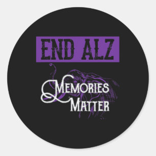 End Heimer - Cute Heimerheimer Awareness Graphic Classic Round Sticker
