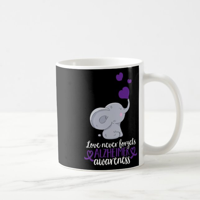 End Heimer Love Never Forgets Heimerheimer Awarene Coffee Mug (Right)