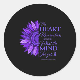 End Heimerheimers And Raise Awareness Womens  Classic Round Sticker