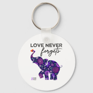 End Heimers Shirt Love Never Forgets Heimers Aware Key Ring