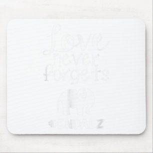 End Heimers Walk Love Never Forgets Elephant Heart Mouse Mat