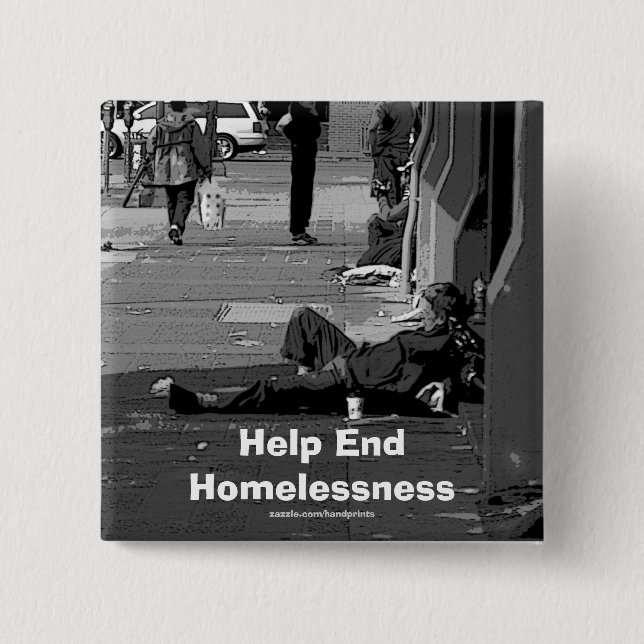End Homelessness Campaign Button (Front)