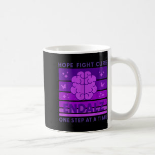 End hope fight brain alzheimer's awareness purple coffee mug