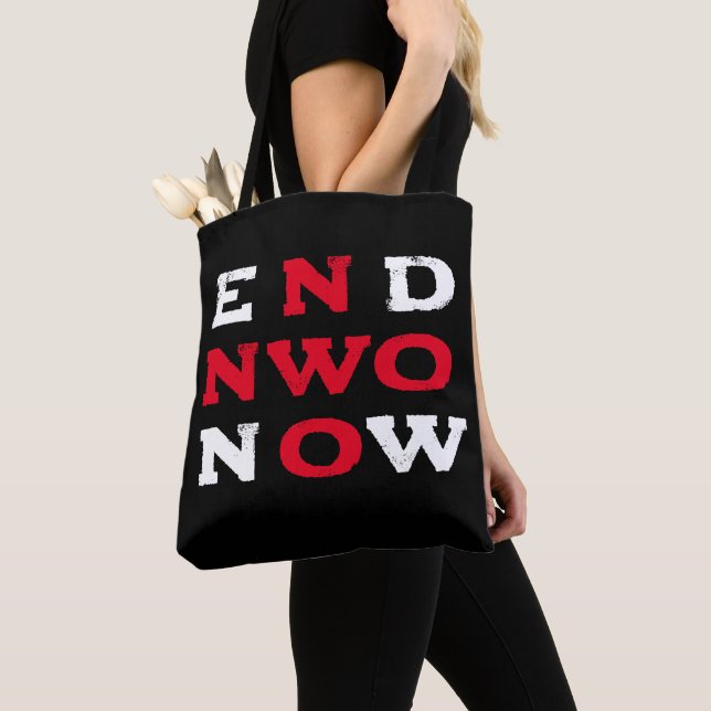 End NWO Now Tote Bag (Close Up)