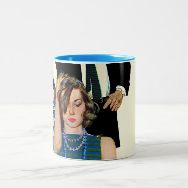 End of a Marriage Two-Tone Coffee Mug (Center)