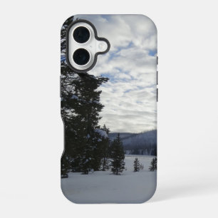End of a Snowy Day in Yellowstone National Park iPhone 16 Case
