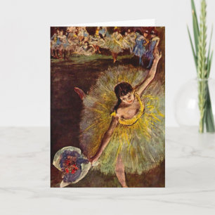 End of an Arabesque by Edgar Degas, Vintage Ballet Card