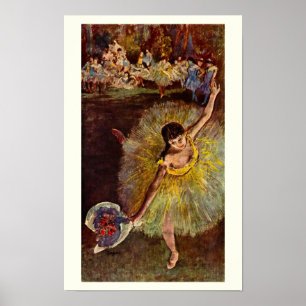 End of an Arabesque by Edgar Degas, Vintage Ballet Poster