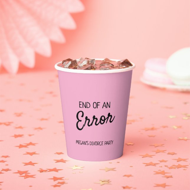 End of an Error  Paper Cups (Insitu)