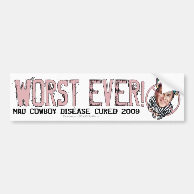 End of an Error: The Jester Bumper Sticker (Front)