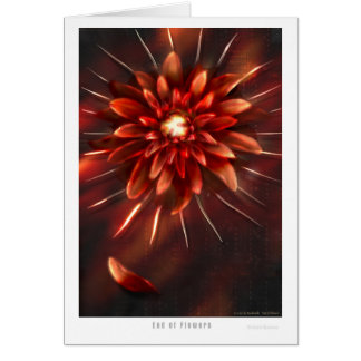 End of flowers - Card