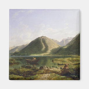 End of Lake Geneva, 1835 (oil on canvas) Magnet
