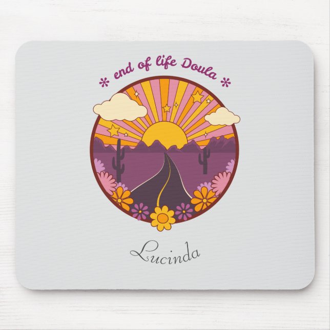 End of life Doula, hospice nurse Mouse Mat (Front)