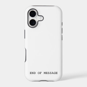 End Of Message Minimalist Aesthetic iPhone Case
