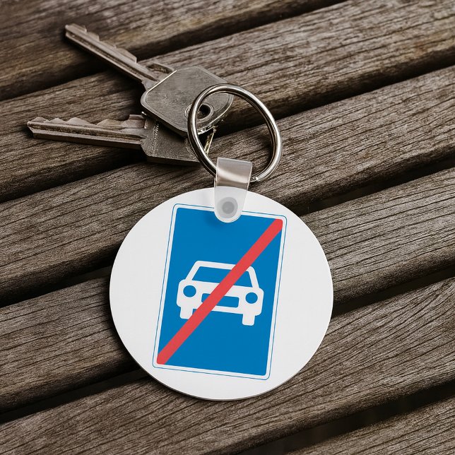 End of Motorway Traffic Sign Key Ring (Creator Uploaded)