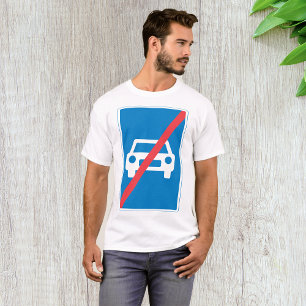 End of Motorway Traffic Sign T-Shirt