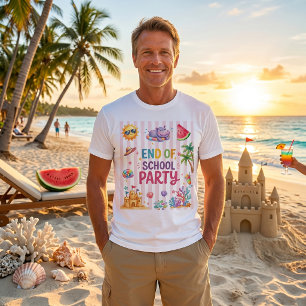 End Of School Party Stripes T-Shirt