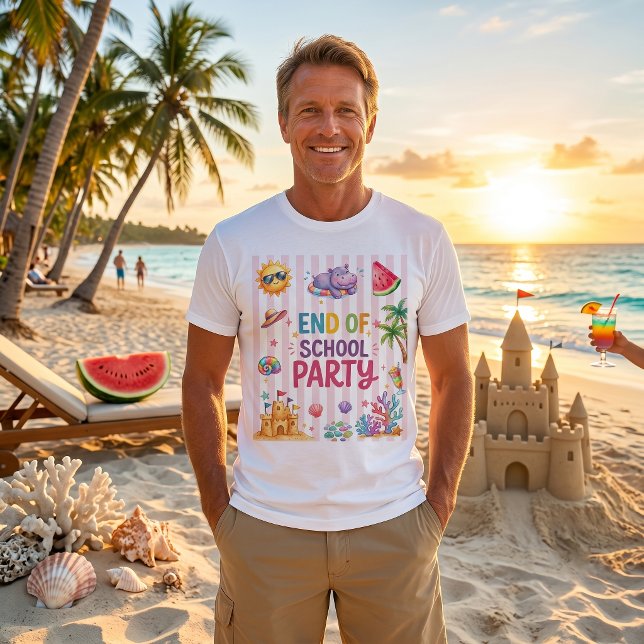 End Of School Party Stripes T-Shirt  (Creator Uploaded)