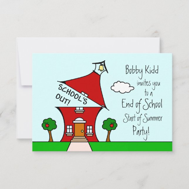 End of School / Start of Summer Party Invite (Front)