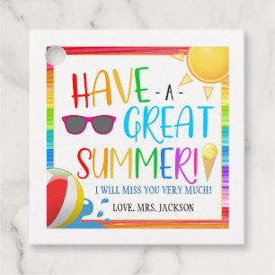 End of School Year Gift Tag