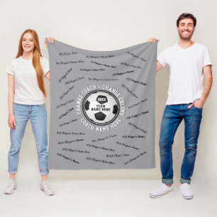 End of Season Gift Ideas for Soccer Coach Fleece Blanket