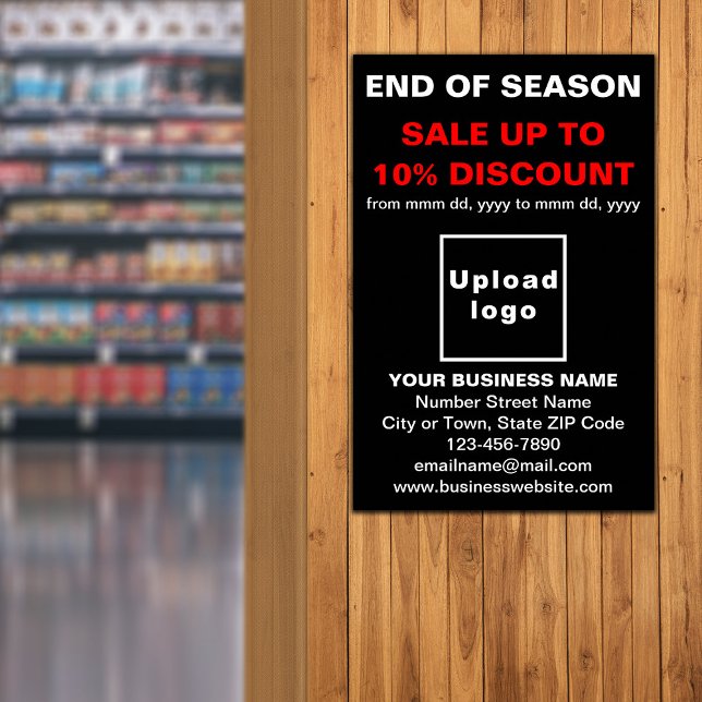 End of Season Sale Business Black Poster (Creator Uploaded)