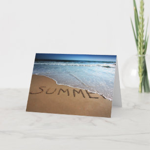 End Of Summer At Calilfornia Coast Card