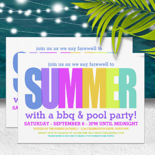 End of Summer Party Invitation