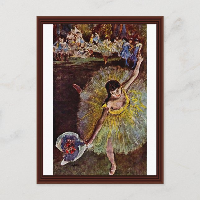 End Of The Arabesque By Edgar Degas Postcard (Front)