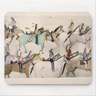 End of the battle (ink on paper) mouse mat