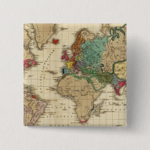 End of The General Peace 1828 AD 15 Cm Square Badge