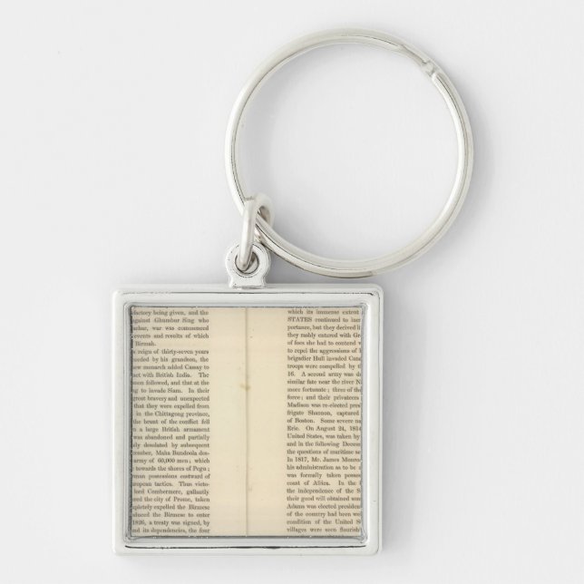 End of The General Peace 1828 AD 2 Key Ring (Front)