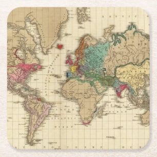 End of The General Peace 1828 AD Square Paper Coaster