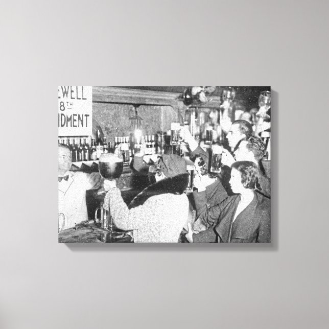 End Of The Prohibition - Farewell 18th Amendment Canvas Print (Front)