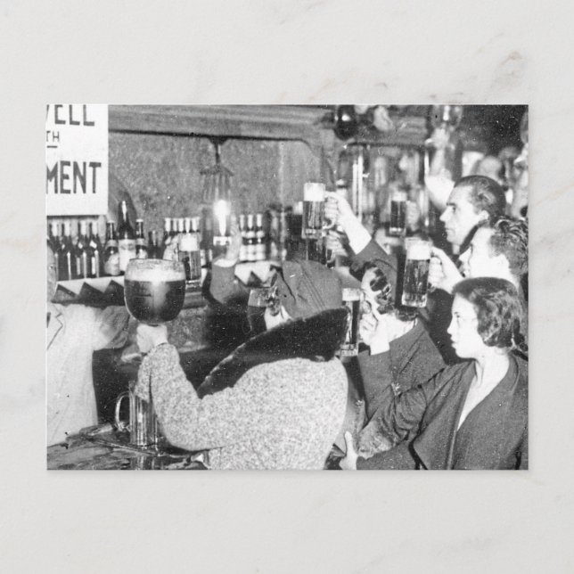 End Of The Prohibition - Farewell 18th Amendment Postcard (Front)