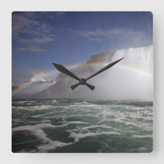 End of the Rainbow Square Wall Clock