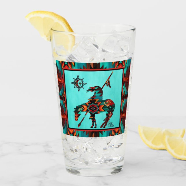 End Of The Trail Glass Cup (Front Ice)