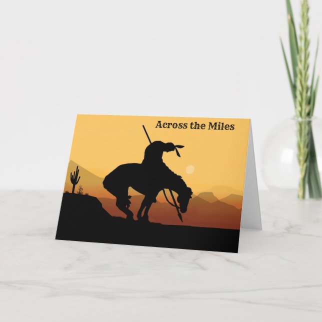 End of the Trail Greeting Card (Front)