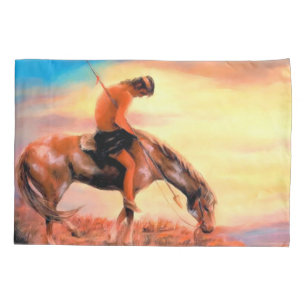 End of the Trail Native American Pillowcase