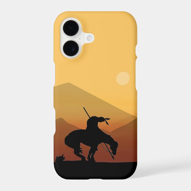 End of the Trail Silhouette IPhone Case (Back)