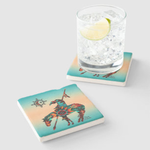 End Of The Trail Stone Coaster