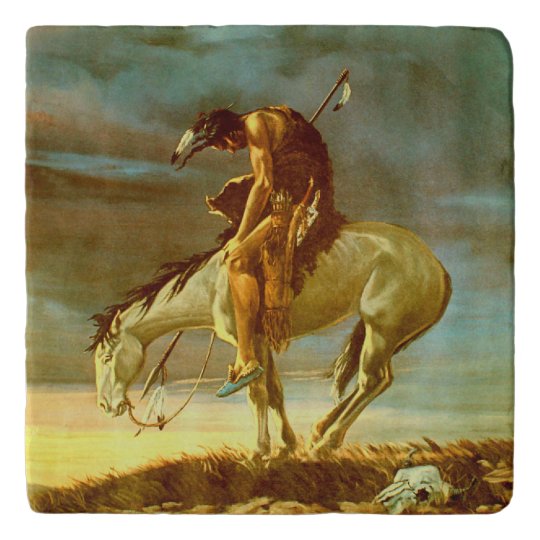 End Of The Trail Trivet Zazzle Co Uk End Of The Trail Trivet Zazzle Co Uk