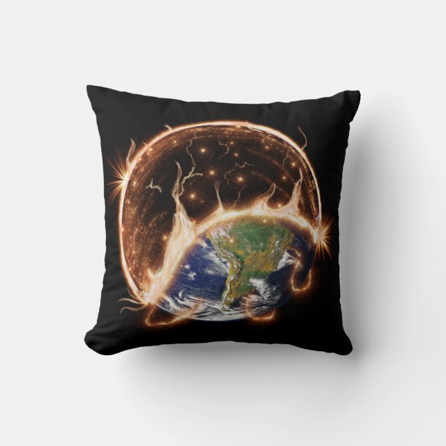 End of the world throw pillow. cushion (Front)