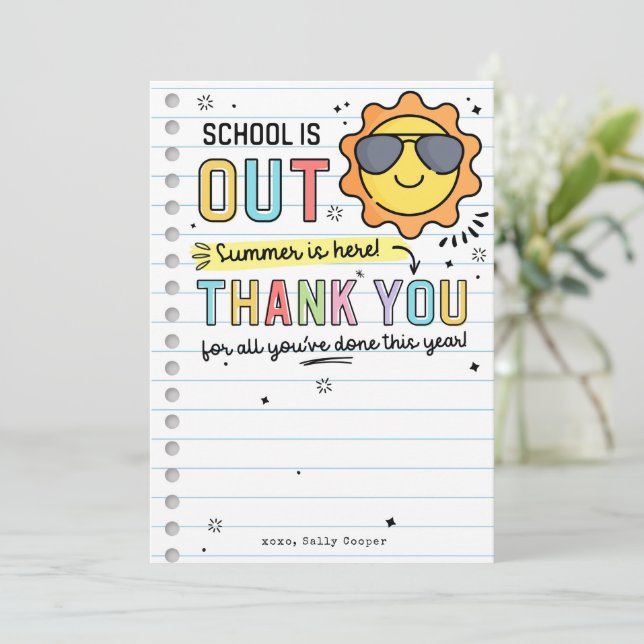 End of the year Gift Card Holder Template (Standing Front)